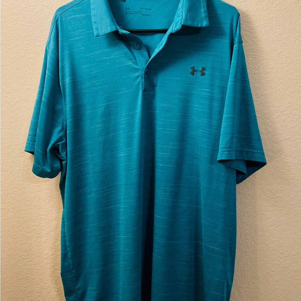 Under Armour Blue Athletic Polo Shirt
